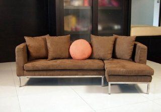 Boom Lucy Sectional, Chocolate   Childrens Sofas