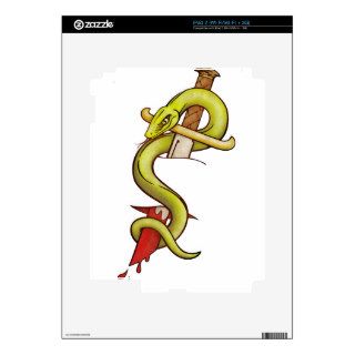Snake Tattoo transparent background Decal For The iPad 2