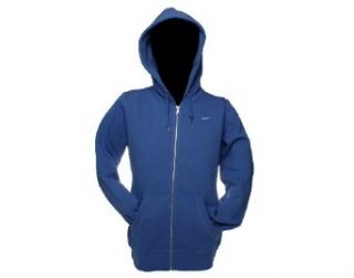 Nike Classic Fleece Full Zip Hoodie Womens Sweatshirt Small Lake Blue: Clothing