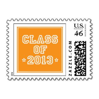 Class of 2013 Graduation Stamps  Orange