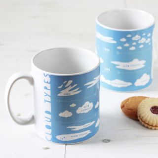 blue cloud types educational mug by newton and the apple