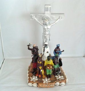 Orisha Statue of the 7 African Powers / Estatua de las siete potencias Africanas / with Jesus Christ : Collectible Figurines : Everything Else