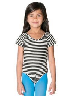 American Apparel Kids Printed Cotton Spandex Jersey Short Sleeve Leotard: Clothing