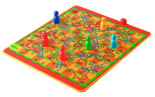snakes & ladders or jungle draughts by oskar & catie