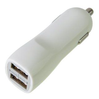 Okeler White Dual 3.1A 2 Port USB Car Charger Adapter for Samsung S3 S4 iPhone iPad with Free Pen: Cell Phones & Accessories