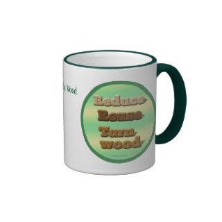 Earth Friendly Woodturning Green Personalized Mug