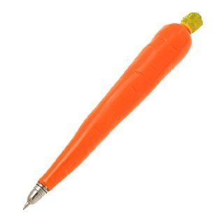 Amico Carrot Shaped Magnetic Plastic Ballpoint Pen Orange : Ballpoint Stick Pens : Office Products