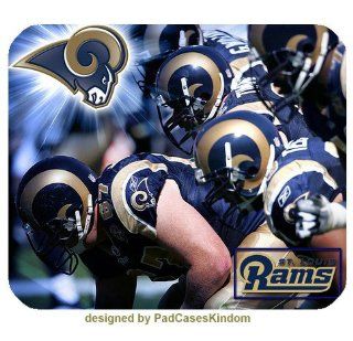 Computer mousepad with NFL St. Louis Rams logo for fans by padcaseskingdom : Mouse Pads : Office Products