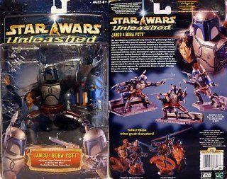 Star Wars Unleashed Jango and Boba Fett Deluxe Action Figure Set: Toys & Games