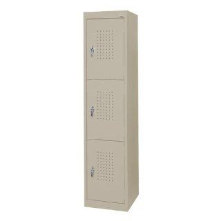 One Wide Triple Tier Storage Lockers (19" H Openings)  