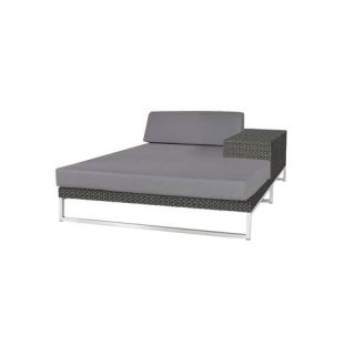 Grenada Patio Chaise Lounge and End Table Set with Cushion