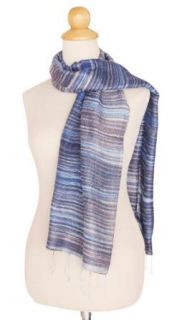 Silk batik scarf, 'Mae Nam Khong Waters'   Batik Silk Scarf at  Womens Clothing store