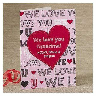 Personalized Heart Greeting Cards   All About Love: Health & Personal Care