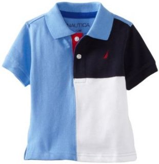 Nautica Sportswear Kids Baby Boys Infant Short Sleeve Pieced Polo Shirt, Summer Blue, 12 Months: Infant And Toddler Polo Shirts: Clothing