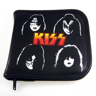 KISS CD Wallet Holder Black Leather Like   Cd Dvd Wallets