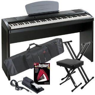 Kurzweil MPS20 Digital Piano STAGE BUNDLE w/ Gig Bag, Stand & Bench: Musical Instruments