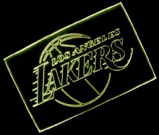 NBA Los Angeles Lakers Team Logo Neon Light Sign: Sports & Outdoors