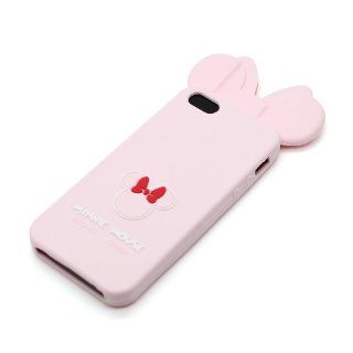 Disney Minnie Mouse Cute Ear Silicone Case for iPhone 5/5G (Pearl Pink): Cell Phones & Accessories