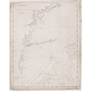 Art: A Chart of South Carolina and Georgia : Engraving : John Norman and William Norman