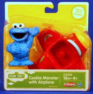 Playskool Sesame Street Cookie Monster with Airplane: Toys & Games