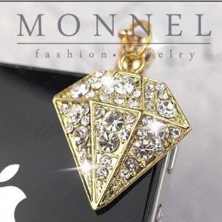 Ip278 Cute "Diamond" Shape Anti Dust Plug Cover Charm for Iphone Android 3.5mm Cell Phones & Accessories