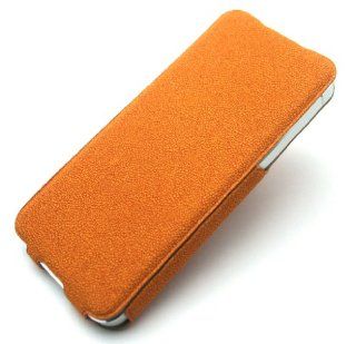 Jnt (The Thinnest Leather Case in the World) 1mm Edge Thickness Aluminium Coated Korea Suede Exclusive Ultraslim Leather Case Cover for Apple Iphone 5 (Coffee): Cell Phones & Accessories