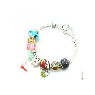 I LOVE SHOPPING Pandora Style Charm Bracelet: Jewelry