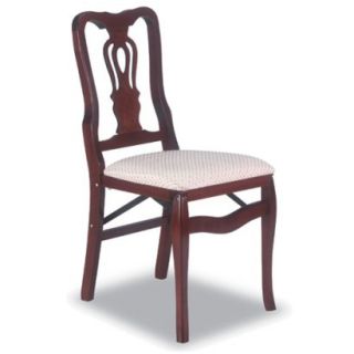 Stakmore Queen Anne Folding Chair   Cherry  Set