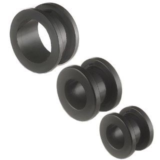 3 Pairs 00g 10mm 12mm 14mm Acrylic plugs screw flesh tunnel ear gauge stretchers Expanders AHTX Piercing: Jewelry