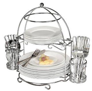 Gibson Buffet 36 Piece Set, White: Buffet Plates: Kitchen & Dining
