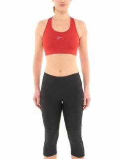 Nike Womens Pro Victory Compression Sports Bra Sport Red/Sport Red/White LG: Clothing