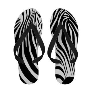 Zebra Stripe Sandal Flip Flops