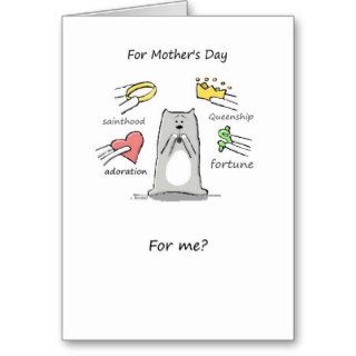 Mother's Day, Cat, Mom gifts Greeting Card