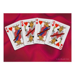 Ox Playing Cards Poster