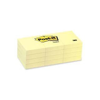 3M Commercial Office Supply Div. Products   Post it Notes, Original Pads, 1 1/2"x2", 50 SH/PD, 1/PK, Canary   Sold as 1 PK   Post it Notes are the perfect size for notes, numbers and lists. Repositionable adhesive won't mark paper and other s