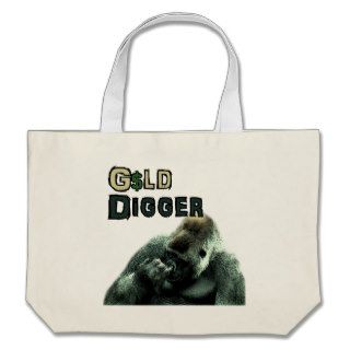 Slightly Less Funny Geeky Nose picking Gorilla Canvas Bags