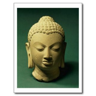 Head of the Buddha, Sarnath (sandstone) Postcard
