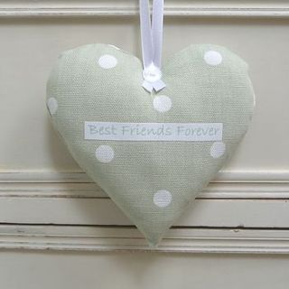 personalised friendship heart decoration by anne marie at heavenlyhearts