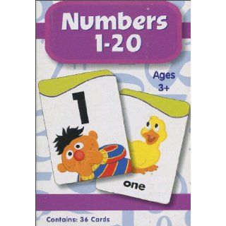 Sesame Street 3 Sets of Flash Cards * Number 1   20 * Colors, Shapes & Opposites * Abcs: 9781595453457: Books