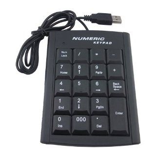 19 Keys USB Numeric Number Keypad Keyboard For Laptop PC: Computers & Accessories