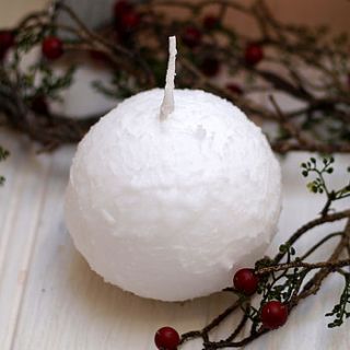 snowball candle by drift living