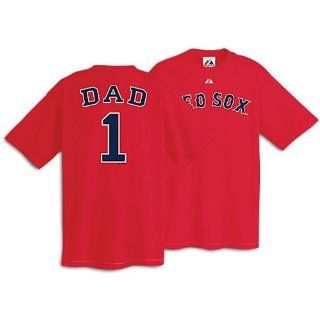 Boston Red Sox Team Dad T Shirt By Majestic Athletic Large  Sports Fan T Shirts  Sports & Outdoors