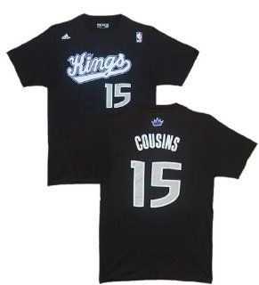 Sacramento Kings DeMarcus Cousins Black Name and Number T Shirt Size: 2XL : Football Apparel : Sports & Outdoors