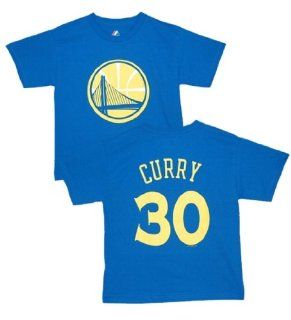 Golden State Warriors Stephen Curry Youth Blue Name and Number T Shirt Youth Size: Youth L : Football Apparel : Sports & Outdoors