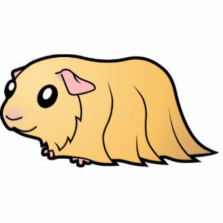 Cartoon Guinea Pig (cream) Photo Cut Out