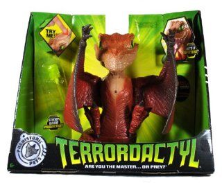 Mattel Year 2009 Prehistoric Pets "Are You the Masteror Prey" Series 10 Inch Tall Electronic Interactive Dinosaur Figure   TERRORDACTYL with 20 Different Dino Sounds and Sticky Grub Projectile (R8889): Toys & Games