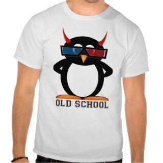 Old School 3D Evil Penguin™ T Shirt