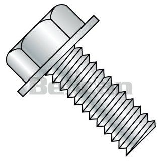 Bellcan BC 1008MW Unslotted Indented Hex Washer Head Machine Screw Fully Threaded Zinc #10 24 X 1/2 (Box of 7000): Industrial & Scientific