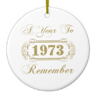 1973 Wedding Year Ornament