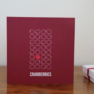 cranberry card by the food guide